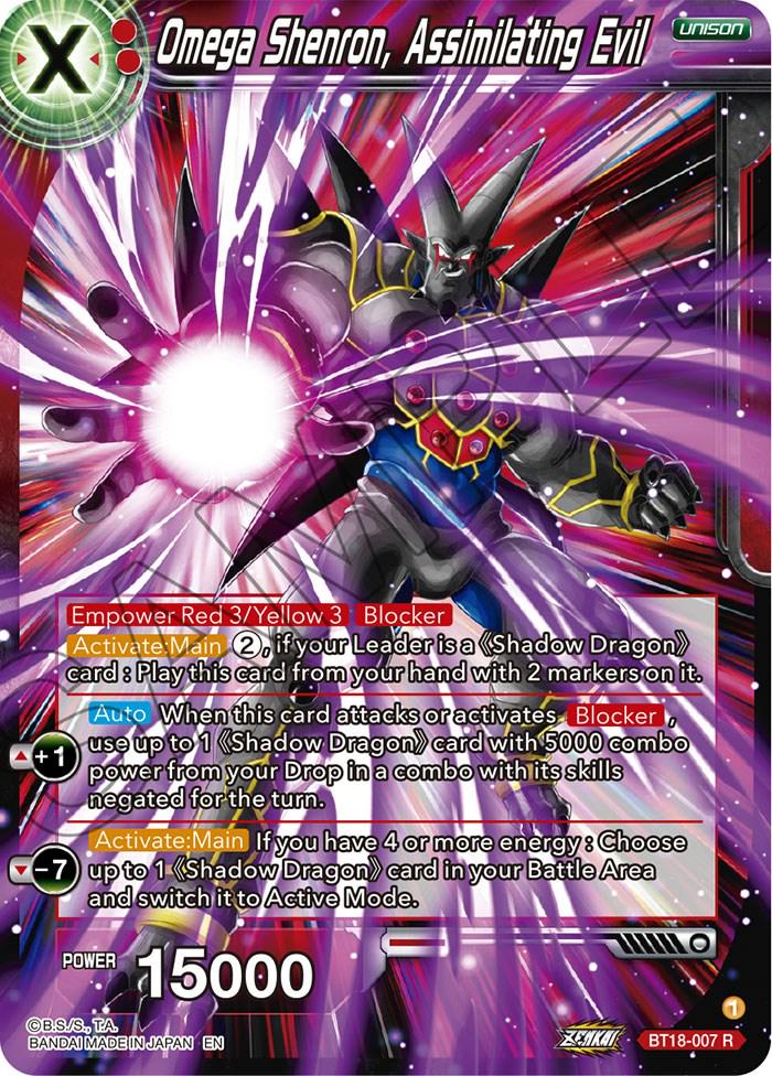 Omega Shenron, Assimilating Evil [Foil] BT18-007 Dragon Ball Super Dawn of the Z-Legends