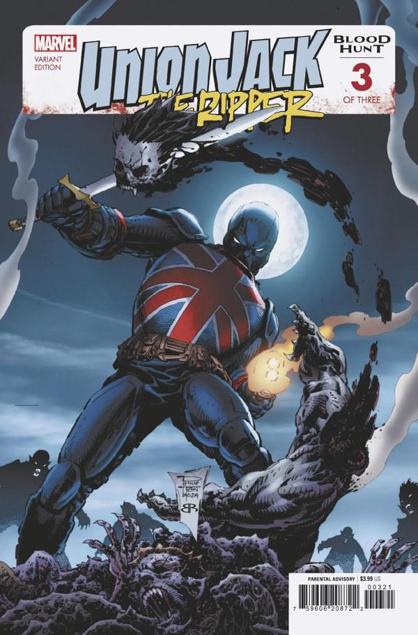 Union Jack the Ripper: Blood Hunt [Tan] #3 (2024) Comic Books Union Jack the Ripper: Blood Hunt