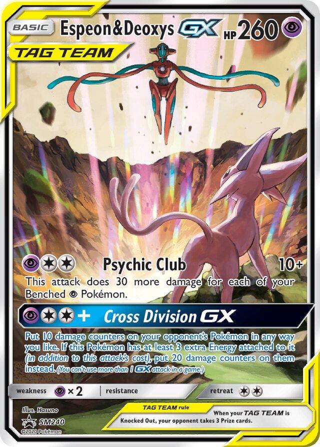 Espeon & Deoxys GX #SM240 Pokemon Promo