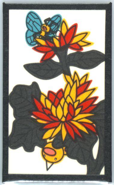 Beedrill, Weedle (September) Pokemon Japanese Hanafuda