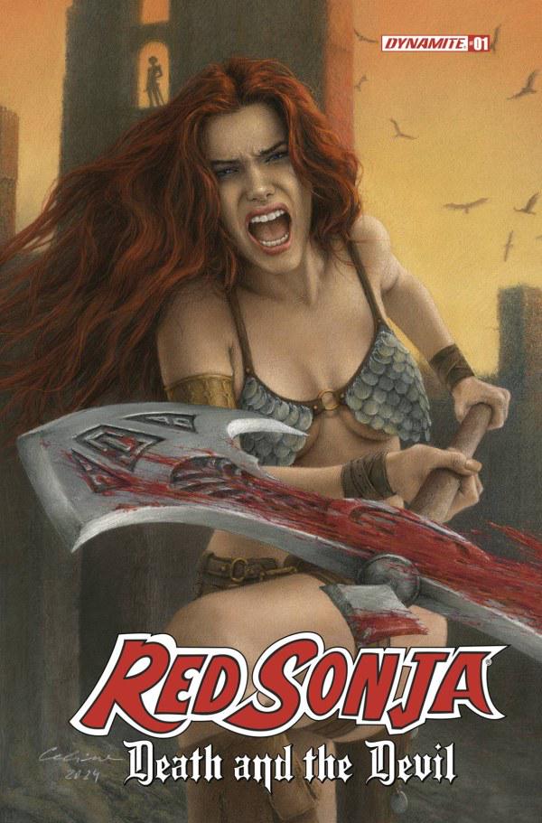 Red Sonja: Death and the Devil [Celina Foil] #1 (2024) Comic Books Red Sonja: Death and the Devil