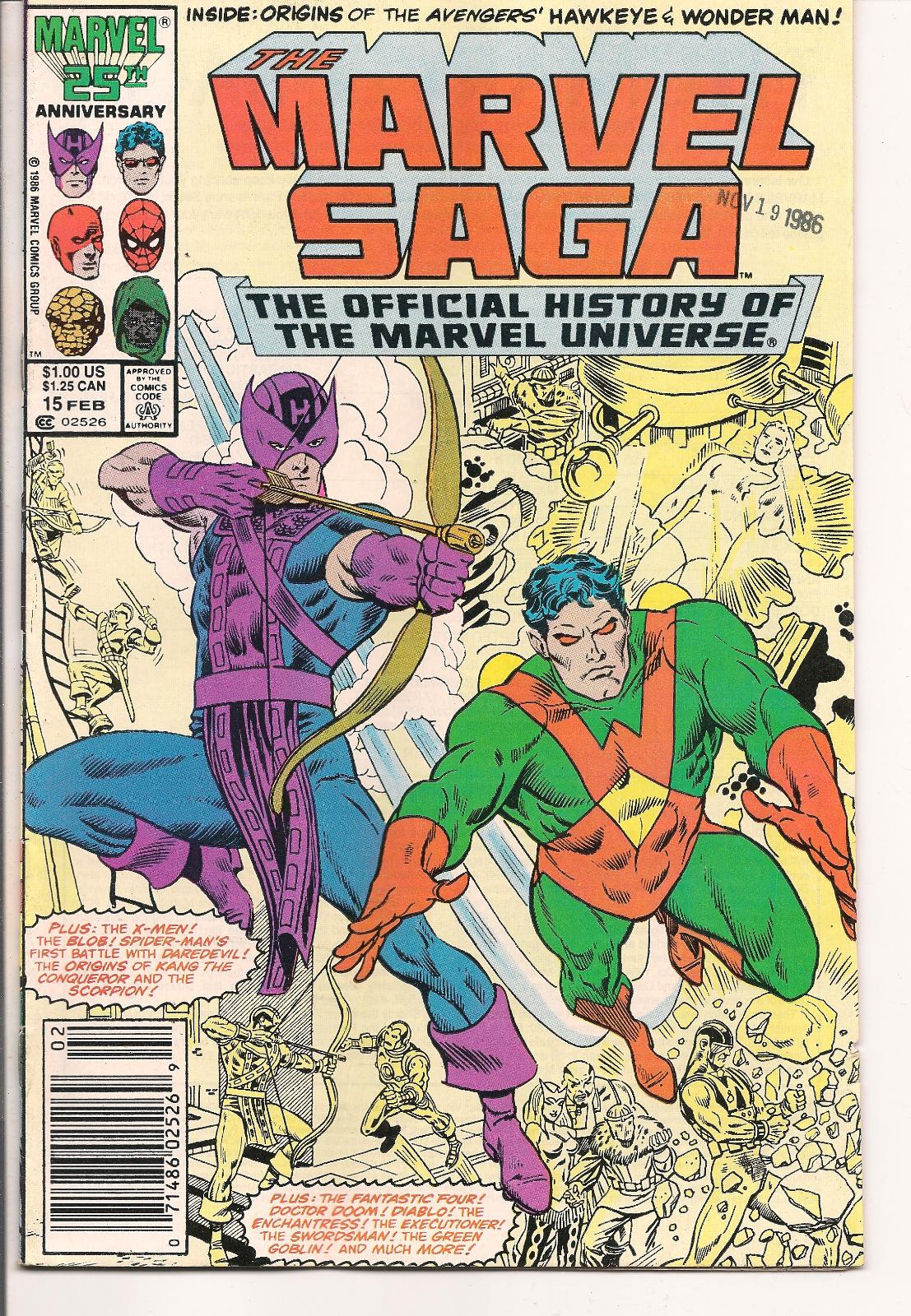 The Marvel Saga the Official History of the Marvel Universe [Newsstand] #15 (1987) Comic Books The Marvel Saga the Official History of the Marvel Universe