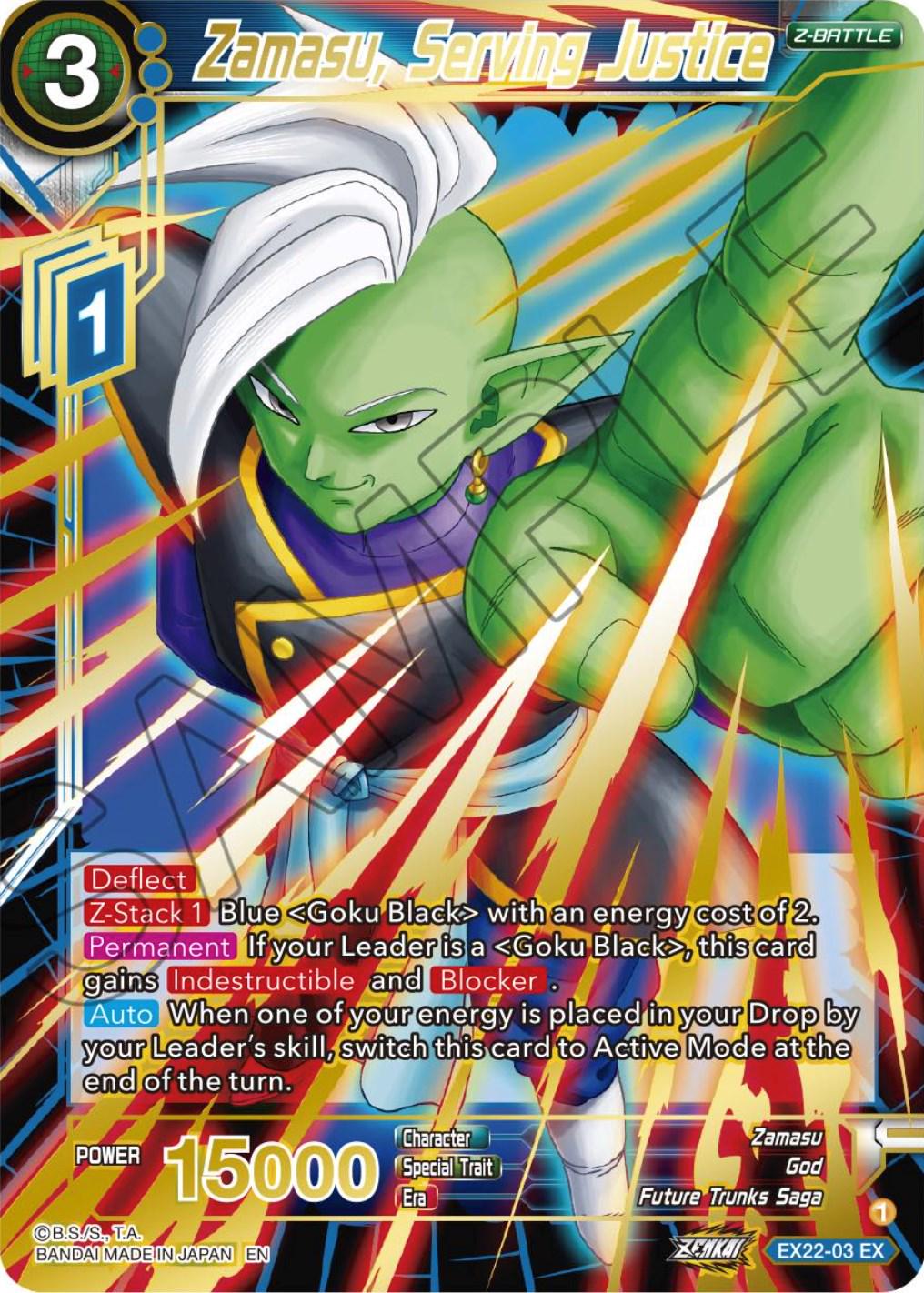 Zamasu, Serving Justice [Gold Stamped Foil] EX22-03 Dragon Ball Super Expansion Set: Ultimate Deck 2023