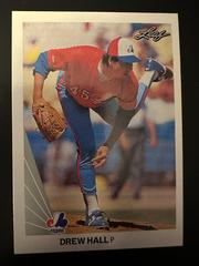 Drew Hall #423 Baseball Cards 1990 Leaf Prices