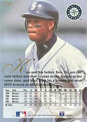 Card Back | Ken Griffey Jr. Baseball Cards 1993 Flair