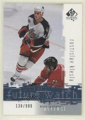Rostislav Klesla Hockey Cards 2000 SP Authentic Prices