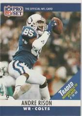 Andre Rison [Traded Banner on Card Front] #134 Football Cards 1990 Pro Set Prices