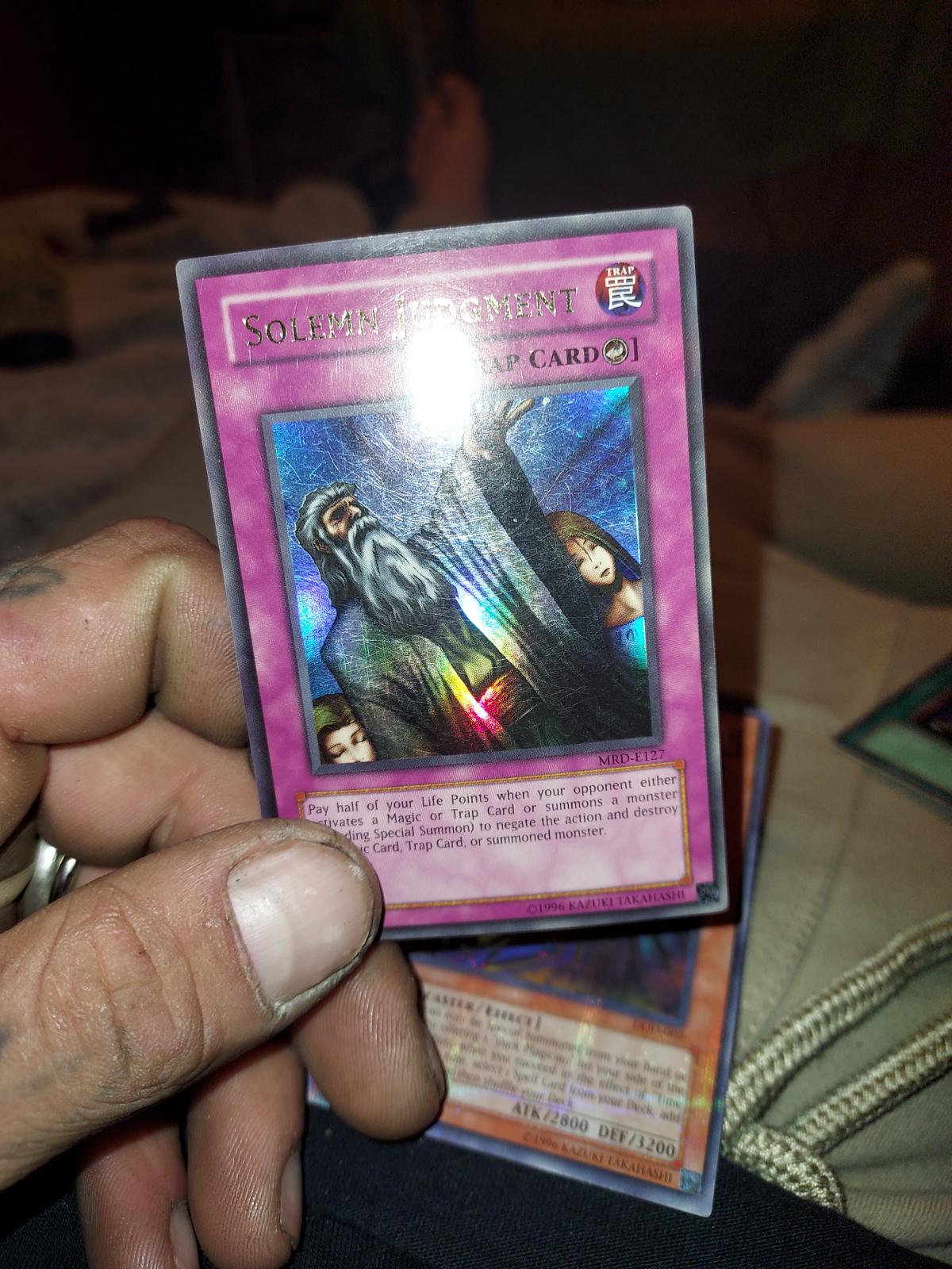 Solemn Judgment Ungraded YuGiOh Metal Raiders