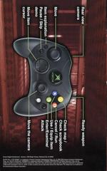 Back Of Manual | Silent Hill 4: The Room Xbox