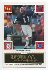 Scott Norwood #11 Football Cards 1986 McDonald's Bills Prices