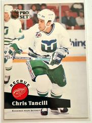 Chris Tancill [French] #539 Hockey Cards 1992 Pro Set Prices