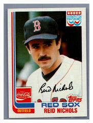 Reid Nichols #12 Baseball Cards 1982 Coca Cola Prices