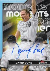 David Cone #FMA-DC Baseball Cards 2023 Topps Finest Moments Autographs Prices