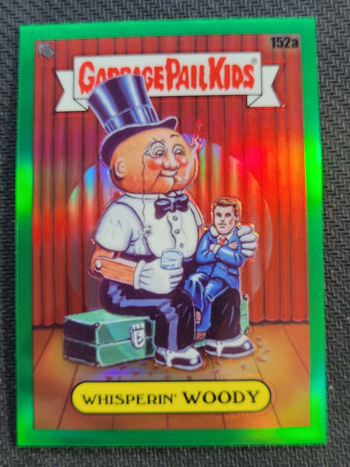 WHISPERIN' WOODY [Green] #152a 2021 Garbage Pail Kids Chrome