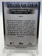 Back Of Card | Jazz Chisholm Jr. Baseball Cards 2022 Topps Stars of MLB