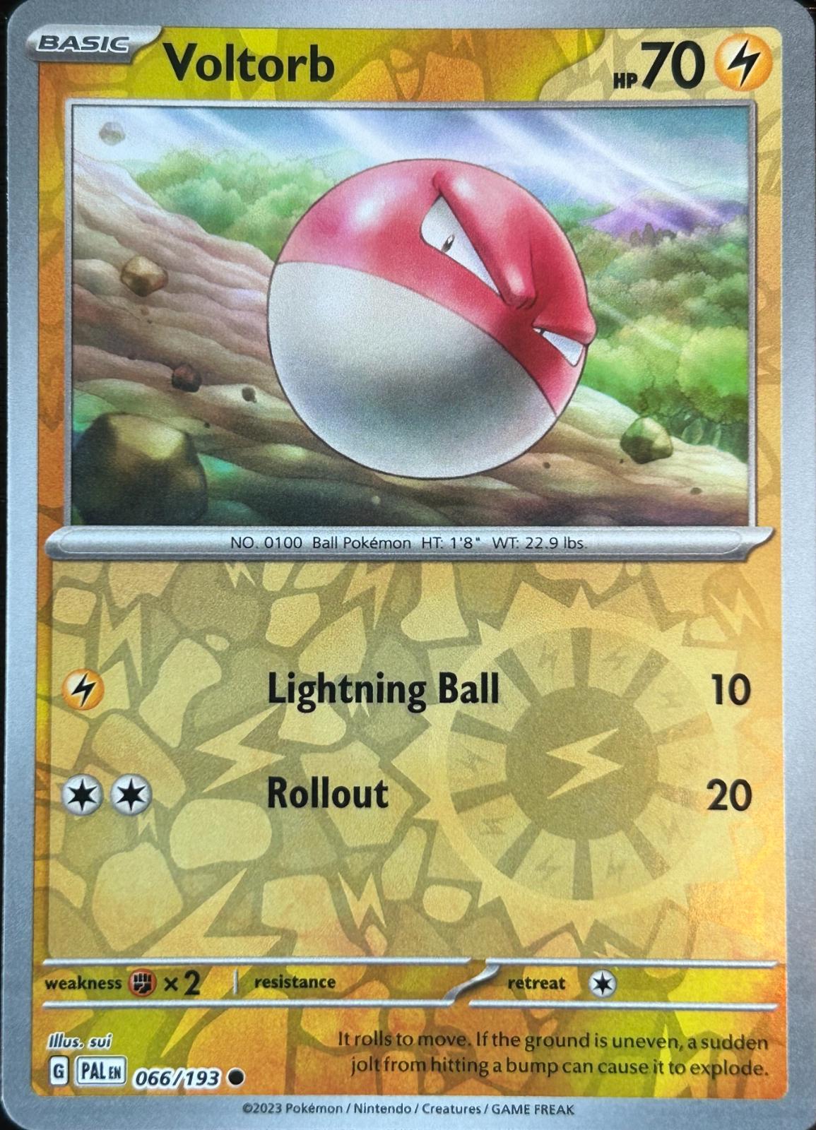 Voltorb [Reverse Holo] #66 Pokemon Paldea Evolved