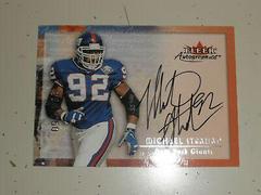 Michael Strahan [Silver] Football Cards 2000 Fleer Autographics Prices
