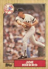 Joe Niekro [Copyright Inside] Baseball Cards 1987 Topps Prices