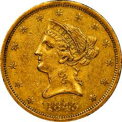 1843 O Coins Liberty Head Gold Eagle Prices