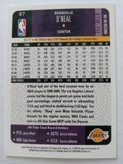 BACK | Shaquille O'Neal Basketball Cards 2000 Upper Deck Victory