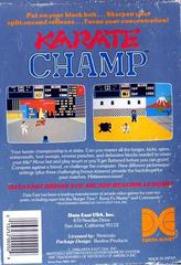 Karate Champ - Back | Karate Champ NES