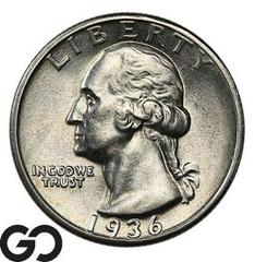 1936 [PROOF] Coins Washington Quarter Prices