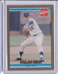 Nolan Ryan Baseball Cards 1992 Donruss Coca Cola Nolan Ryan Prices