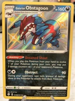 Galarian Obstagoon #SV080 Prices | Pokemon Shining Fates | Pokemon Cards