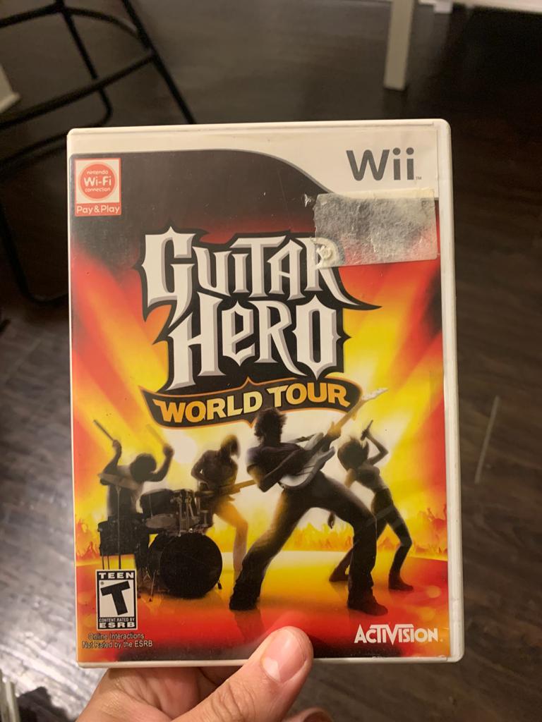 Guitar Hero World Tour Item, Box, and Manual Wii