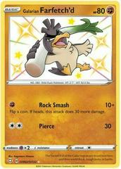 Pokemon Card Japanese - Shiny Galarian Farfetch'd S 262/190 s4a