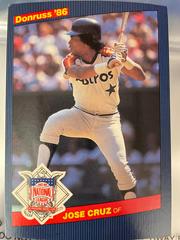 Jose Cruz #19 Baseball Cards 1986 Donruss All Stars Prices
