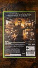 Back Cover | Deus Ex: Human Revolution Xbox 360