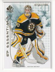 Tim Thomas #156 Hockey Cards 2009 SP Authentic Prices