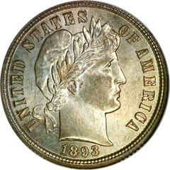 1893 [PROOF] Coins Barber Dime Prices