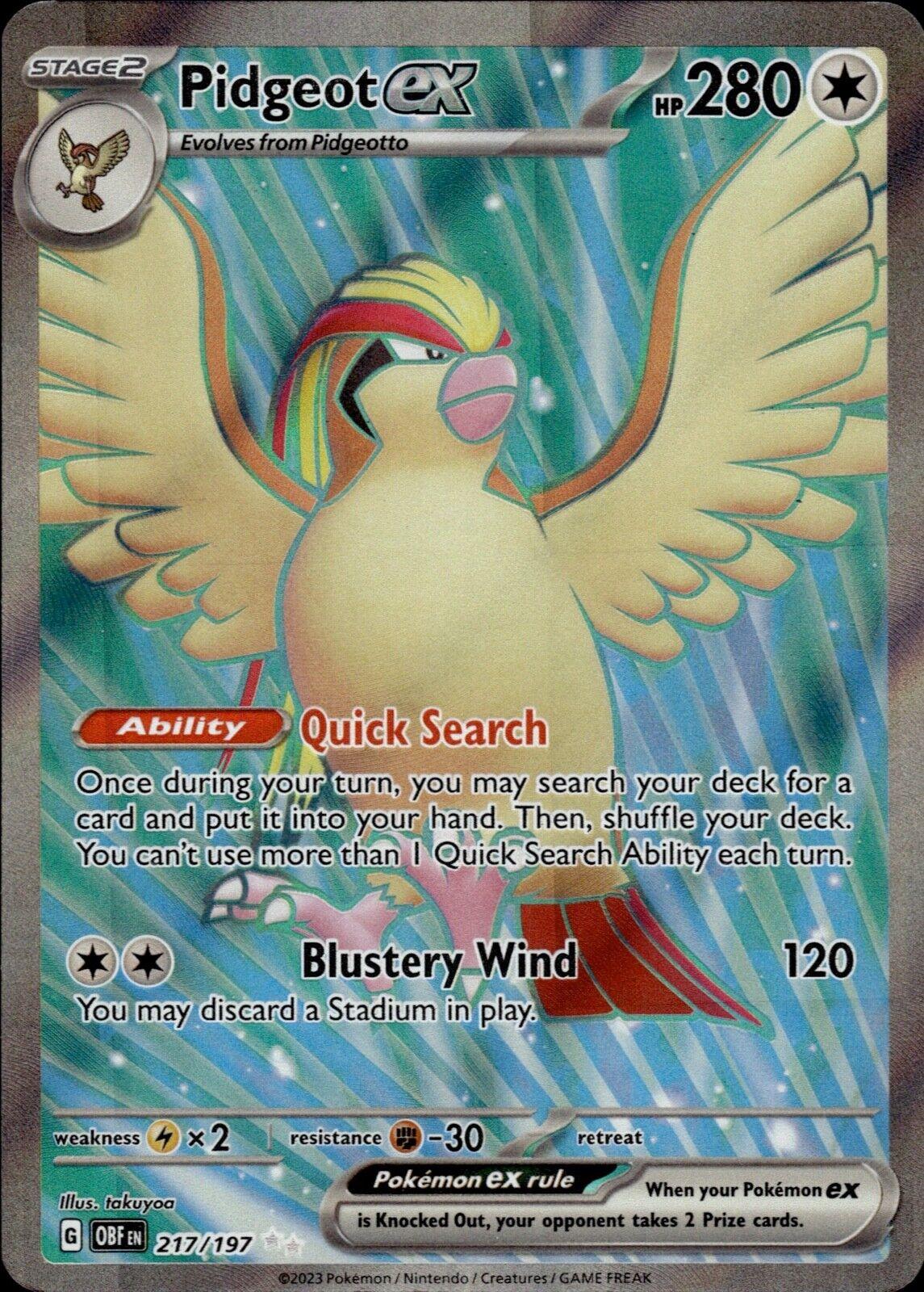 Pidgeot ex 217 Prices | Pokemon Obsidian Flames | Pokemon Cards