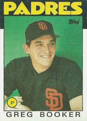 Greg Booker #429 Baseball Cards 1986 Topps Prices