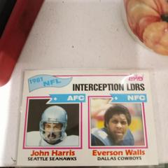 Interception Ldrs [J.Harris, E.Walls] #261 Football Cards 1982 Topps Prices