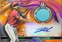 Jordan Lawlar [Orange] Baseball Cards 2023 Bowman Platinum Pieces Autograph Relics Prices