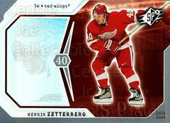Henrik Zetterberg #32 Hockey Cards 2003 SPx Prices