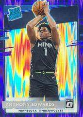 Anthony Edwards [Purple Shock] Basketball Cards 2020 Panini Donruss Optic Prices