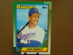 Juan Gonzalez Baseball Cards 1990 Topps Prices