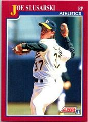 Joe Slusarski Baseball Cards 1991 Score Traded Prices