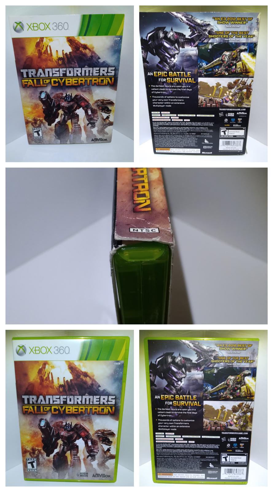 Transformers Fall Of Cybertron Item, Box, and Manual Xbox 360