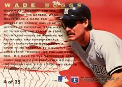 Rear | Wade Boggs Baseball Cards 1995 Ultra Award Winners