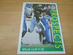 Willie Clay #436 Football Cards 1992 Fleer Prices