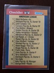 AL Checklist [1-32] #32 Baseball Cards 1989 Donruss All Stars Prices