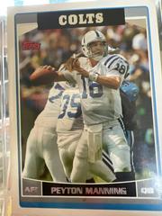 Peyton Manning #IND1 Football Cards 2006 Topps Team Set Colts Prices