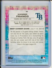 Back | Wander Franco [Red Refractor] Baseball Cards 2021 Bowman’s Best