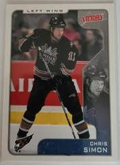 Chris Simon #353 Hockey Cards 2001 Upper Deck Victory Prices