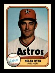 Nolan Ryan #57 Baseball Cards 1981 Fleer Prices